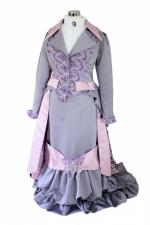 Ladies Deluxe Victorian Early Edwardian Day Costume Evening Ball Gown Size 14 - 16 Image